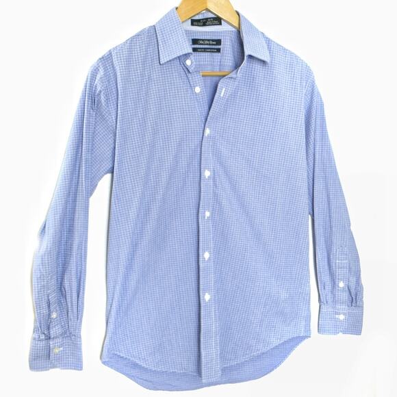 Saks Fifth Avenue | Slim Fit Checkered Pattern Long Sleeve Button Up Shirt - Picture 1 of 5